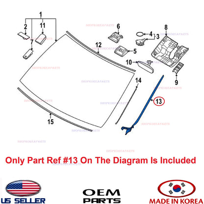 GENUINE Windshield Pillar Trim Molding RIGHT Passenger Side ⭐OEM⭐ GV70 2022-2026