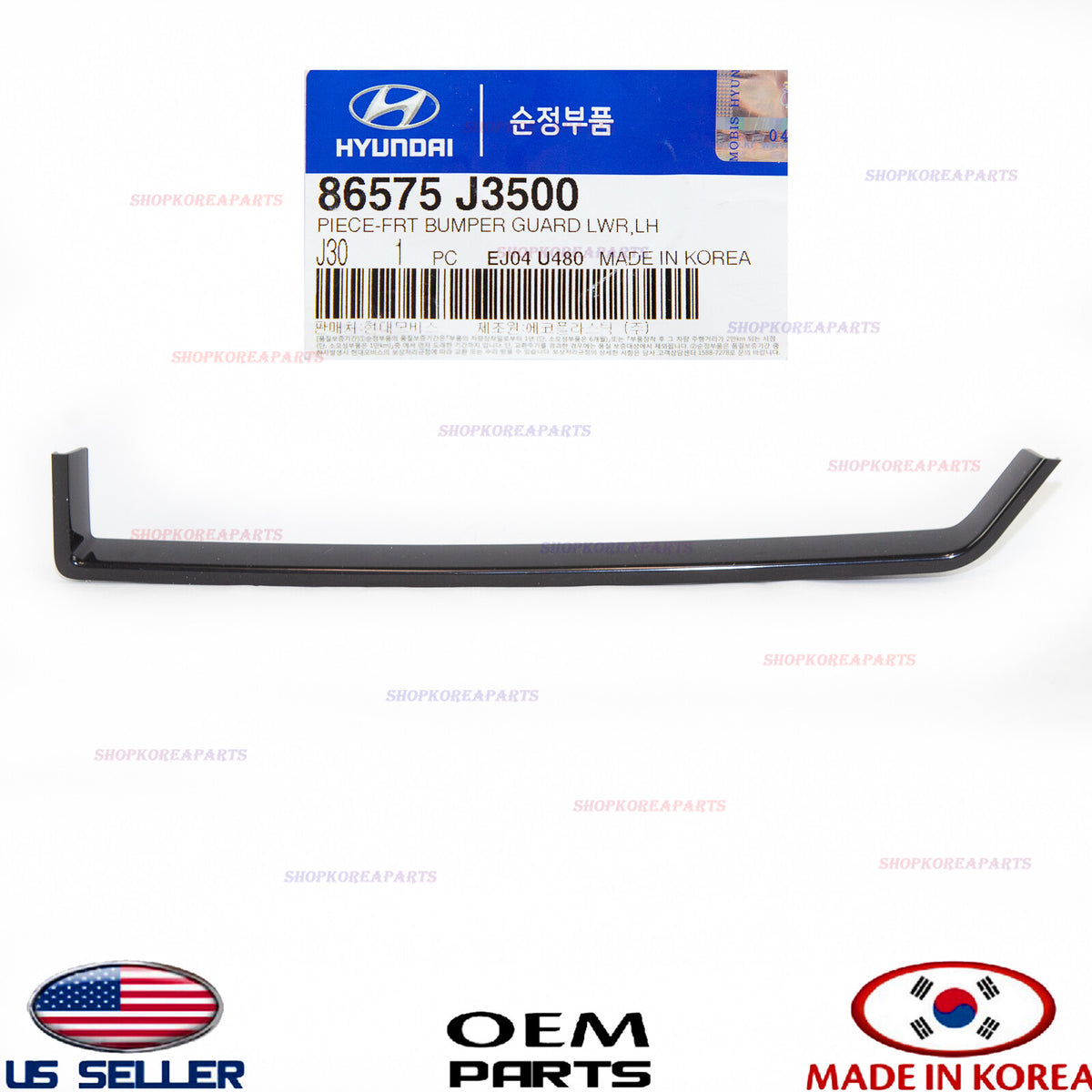 GENUINE Front Bumper Lower Molding Left Driver Side ⭐OEM⭐ VELOSTER 1.6T 2019-21