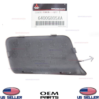 GENUINE OEM Front Bumper Tow Eye Hook Cap Cover BLACK 2016-17 Mitsubishi Lancer