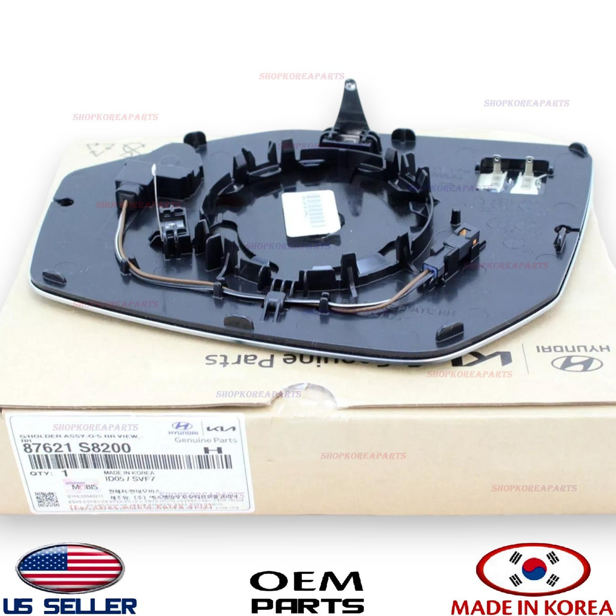 GENUINE OEM Right Passenger Side Heated Mirror Glass with BSD 2020-2025 Palisade