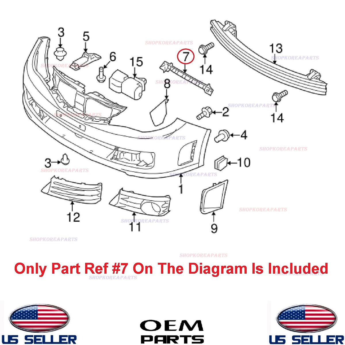 GENUINE Front Bumper Bracket Passenger Side ⭐OEM⭐ Subaru Impreza WRX STI 08-14