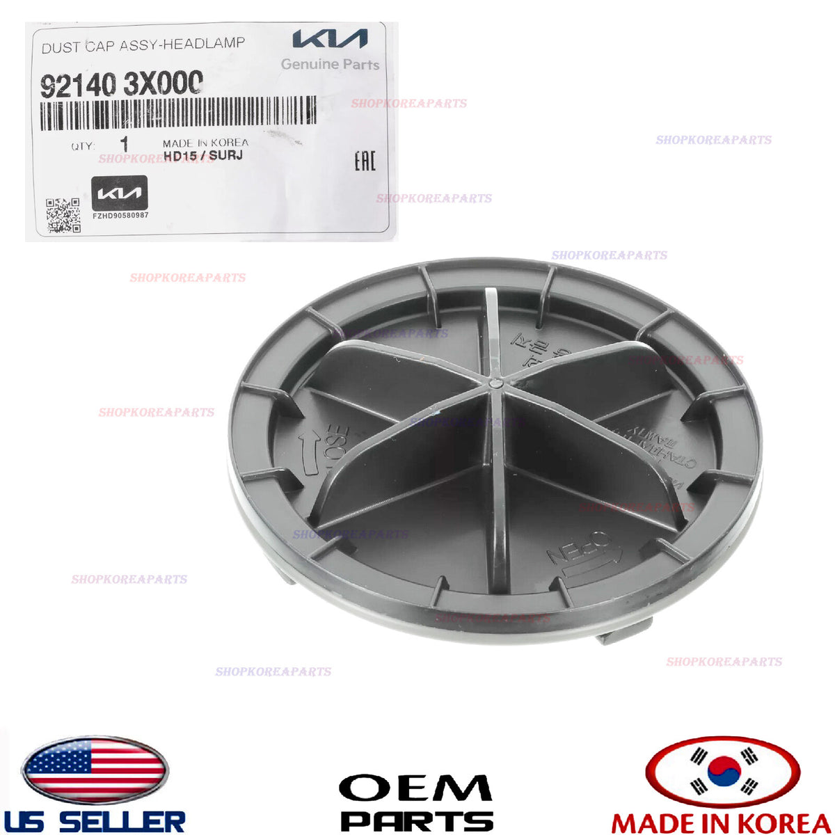 GENUINE OEM Head Lamp Dust Cap Cover Hyundai Kia *See Compatibility 92140-3X000