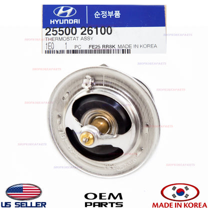 GENUINE ENGINE COOLANT THERMOSTAT 1.6L 2.0L 2.4L HYUNDAI KIA *See compatibility