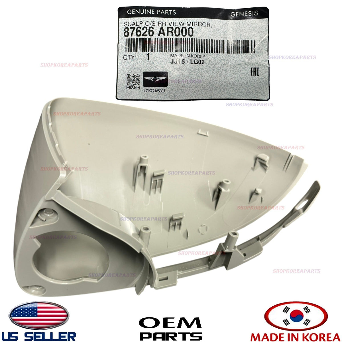 GENUINE OEM RIGHT Passenger Side Mirror Cover Cap 2022-2026 Genesis GV70