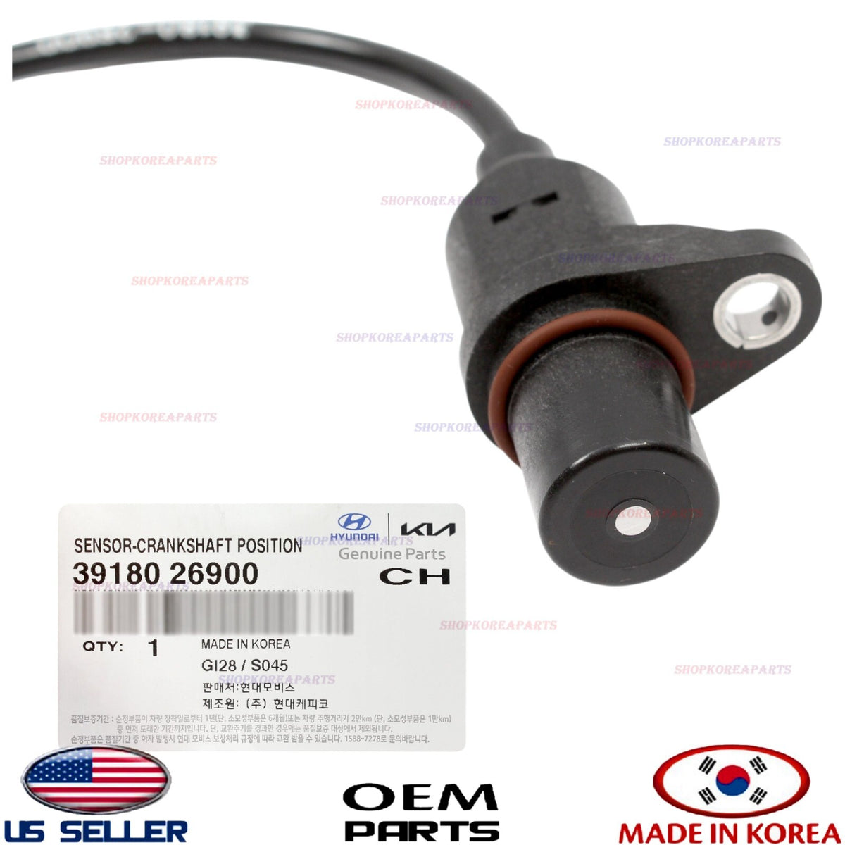 GENUINE OEM Crankshaft Position Sensor 1.6L 2007–2011 Accent Kia Rio 39180-26900
