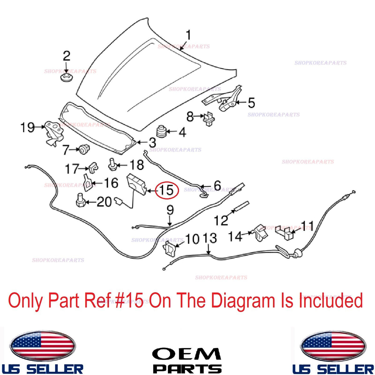 GENUINE Hood Lock Latch RIGHT Passenger OEM NISSAN INFINITI *See compatibility