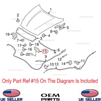 GENUINE Hood Lock Latch RIGHT Passenger OEM NISSAN INFINITI *See compatibility