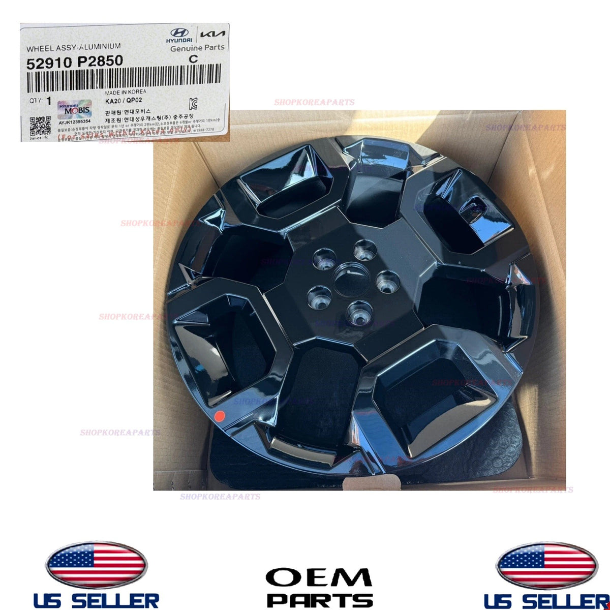 GENUINE OEM 20" Aluminum Wheel Disk 2024-2026 Kia Sorento 52910-P2850
