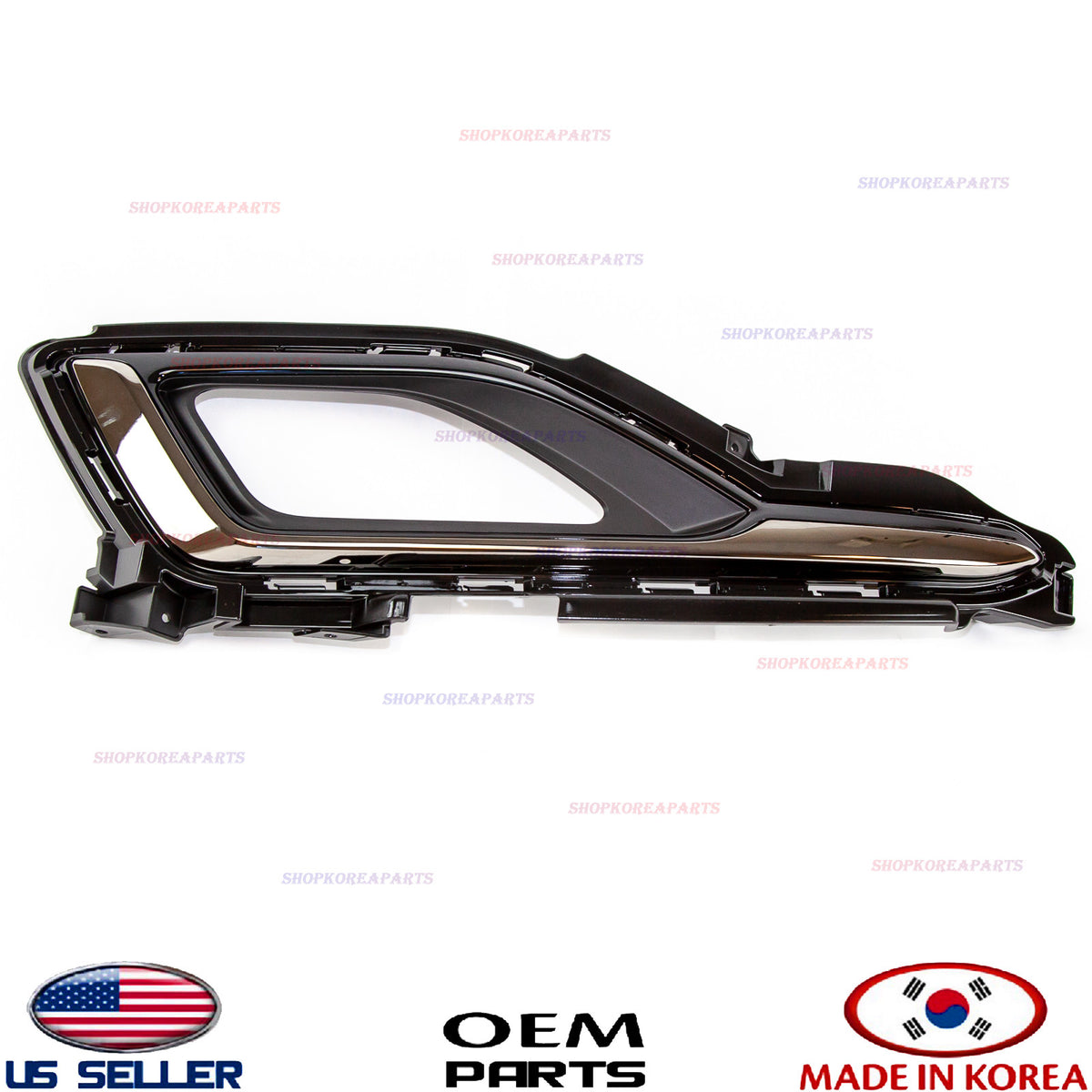 FRONT FOG LIGHT COVER LEFT BEZEL TRIM FRAME GENUINE! SONATA 2015-2017 86521C1110