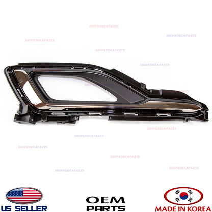 FRONT FOG LIGHT COVER LEFT BEZEL TRIM FRAME GENUINE! SONATA 2015-2017 86521C1110