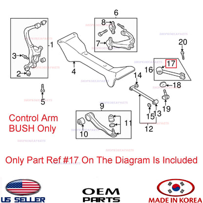 Rear Suspension Control Arm Bush LEFT RIGHT OEM HYUNDAI KIA *See Compatibility