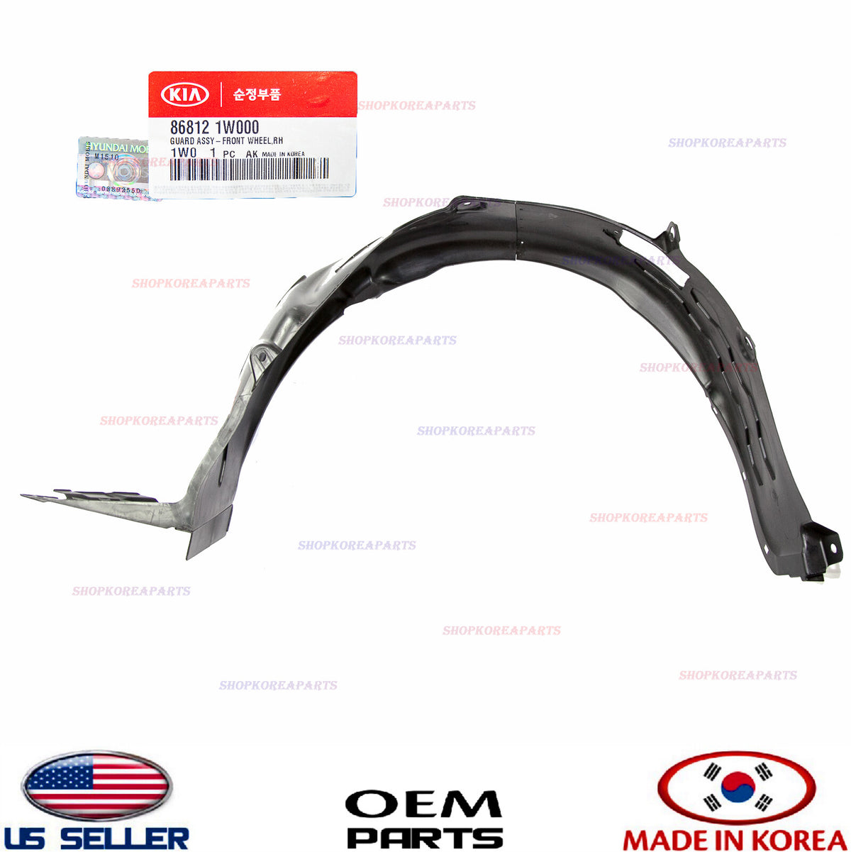 GENUINE Fender Liner Front RIGHT Passenger Side ⭐OEM⭐ KIA RIO 2012-2015