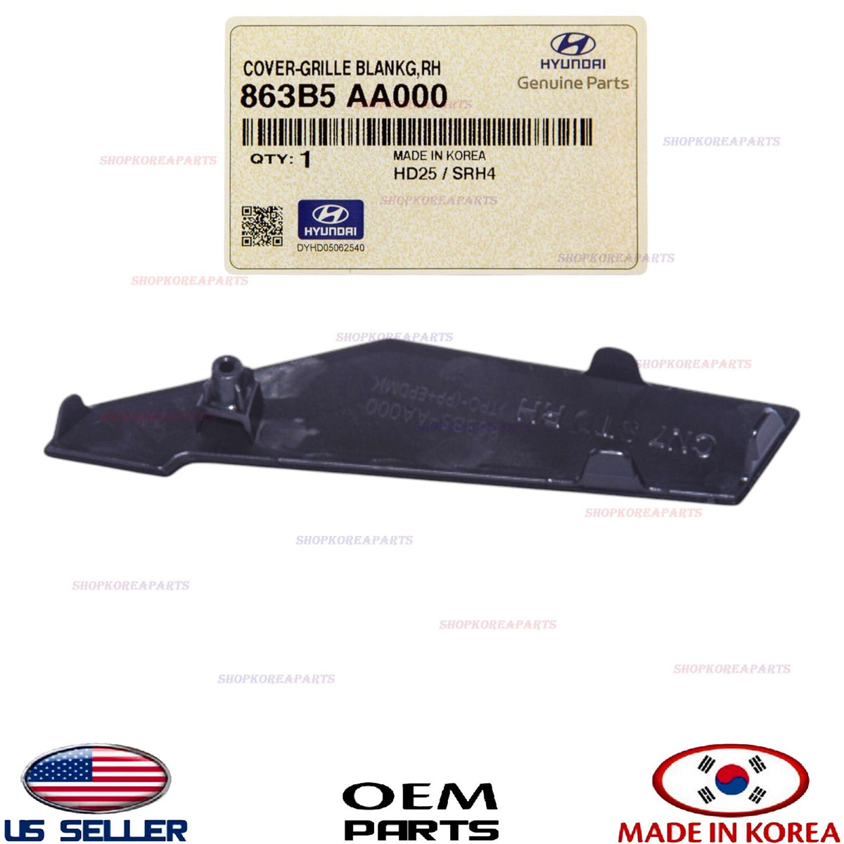 GENUINE Front Grille Inner Cover Plate RIGHT Passenger ⭐OEM⭐ Elantra 2021-2023