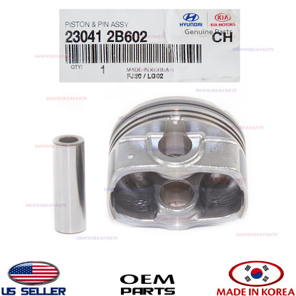 GENUINE Engine Piston & Pin Assy 1.6L STD-A ⭐OEM⭐ HYUNDAI KIA *See compatibility