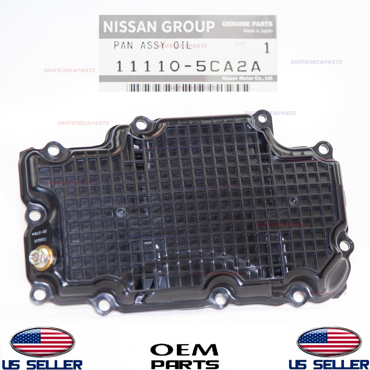 GENUINE Engine Oil Pan Lower w/Gasket OEM INFINITI Q50 Q60 3.0L Only RWD w/o AWD