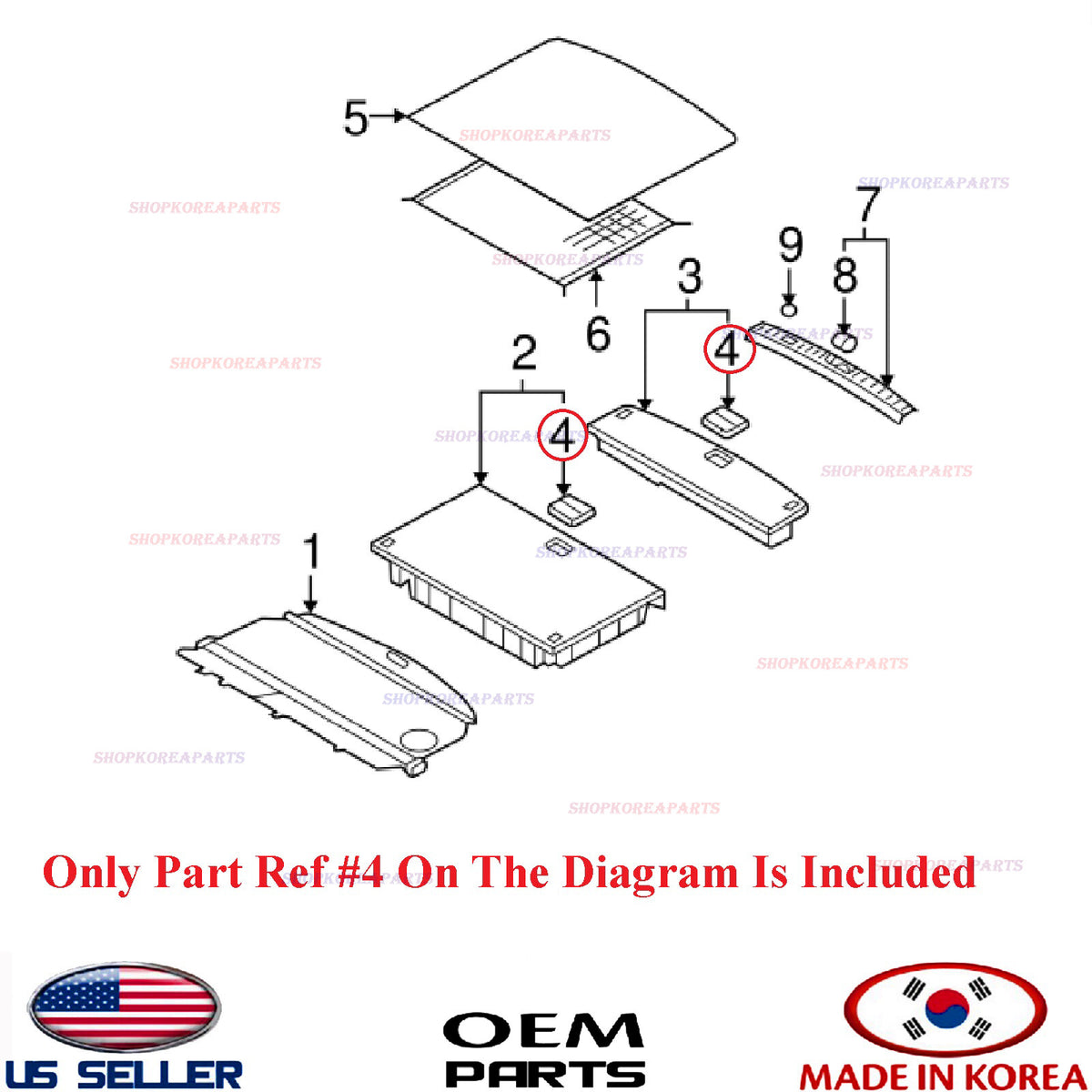 GENUINE Handle For Luggage Compart Floor Box ⭐OEM⭐ HYUNDAI SANTA FE 2007-2009
