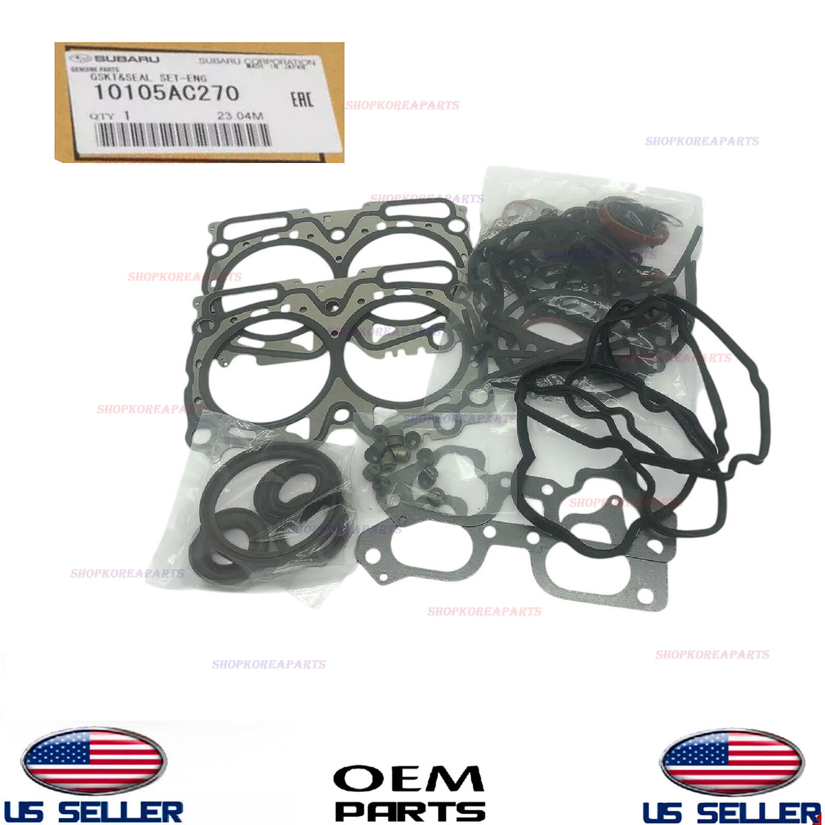 GENUINE OEM Engine Gasket and Seal Kit Subaru 2.5L Turbo 2008-2014 *See List