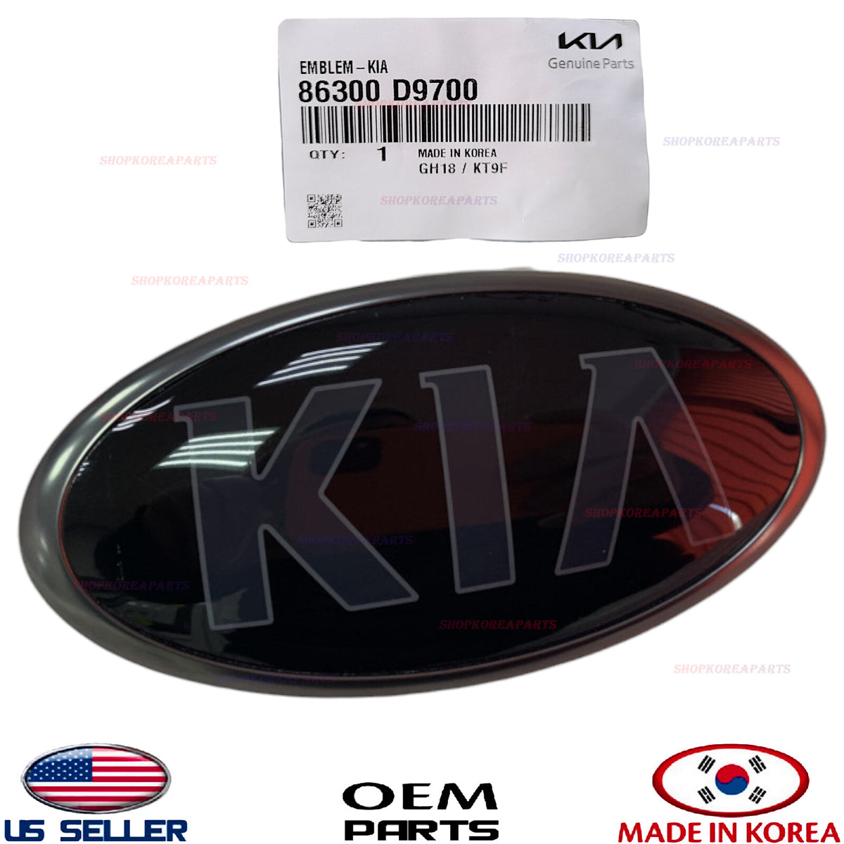 GENUINE Front Bumper Cover Emblem Logo DARK ⭐OEM⭐ Kia Sportage 2020-2022