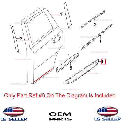 GENUINE Rear Door Molding Lower RIGHT Passenger Side ⭐OEM⭐ JX35 XQ60 2014-2015