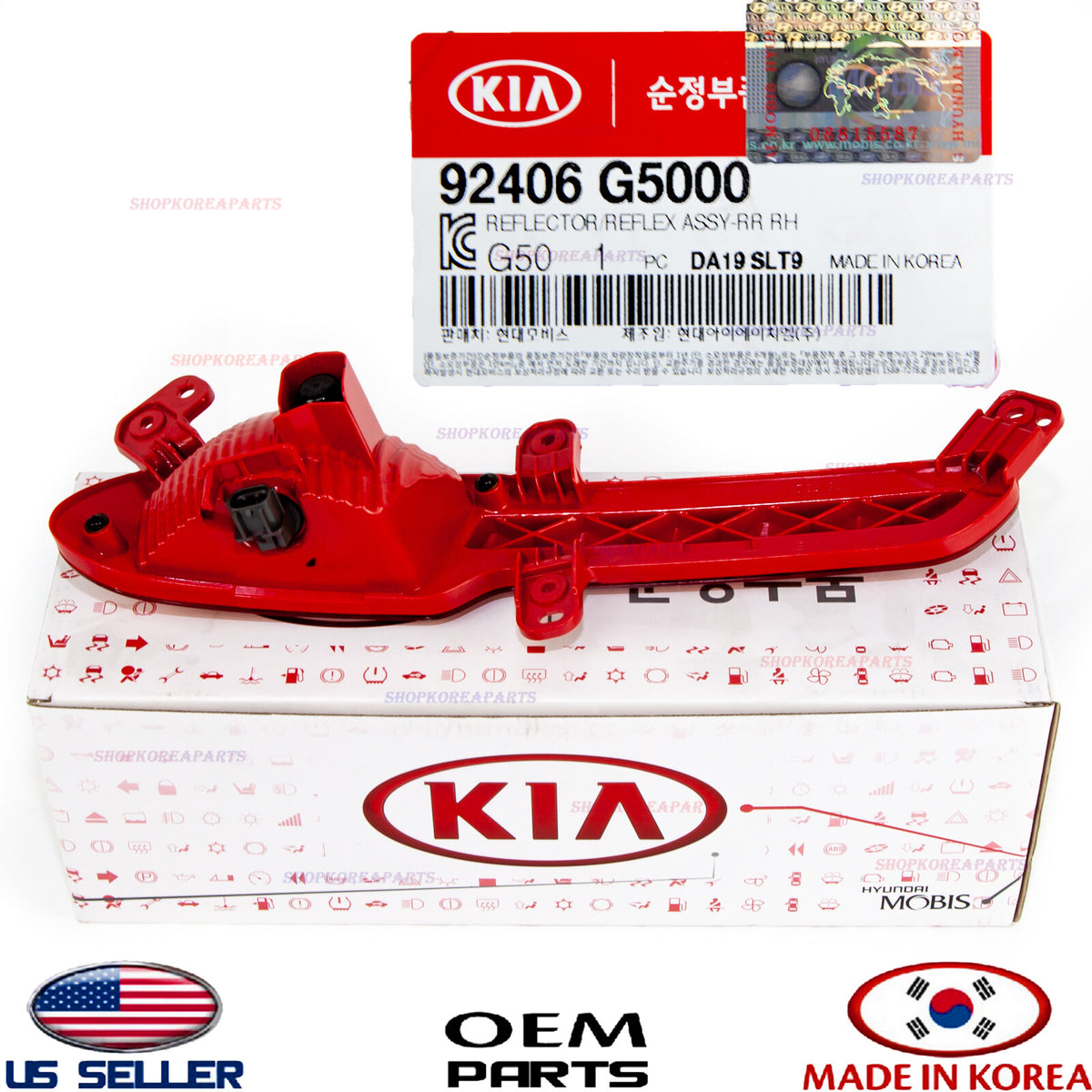 BUMPER TRIM REFLECTOR REAR RIGHT Passenger Side OEM GENUINE KIA NIRO 2017-2019