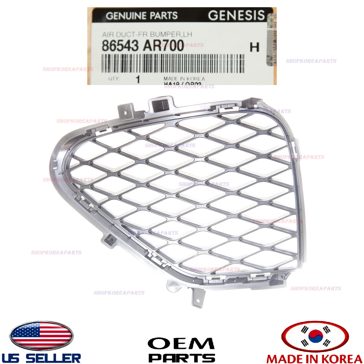 GENUINE Front Bumper Air Grille LEFT Driver Side ⭐OEM⭐ Genesis GV70 2022-2025