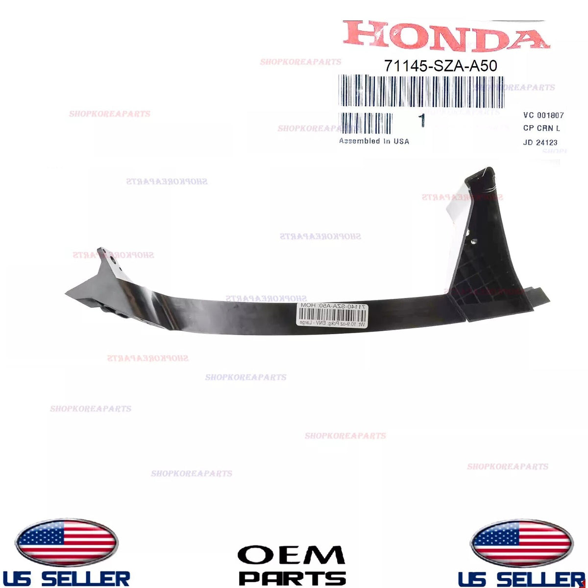 GENUINE OEM Front LEFT Driver Side Upper Bumper Bracket 2012-15 Honda Pilot