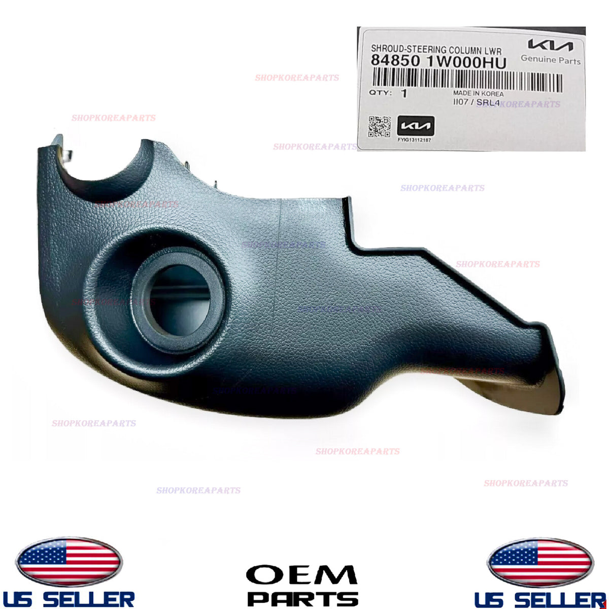 GENUINE OEM Lower Steering Column Cover 2012-2017 Kia Rio with Key Start