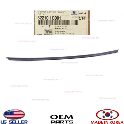 GENUINE Outside Weatherstrip Front Door LEFT Driver Side OEM Hyundai 82210-1C001