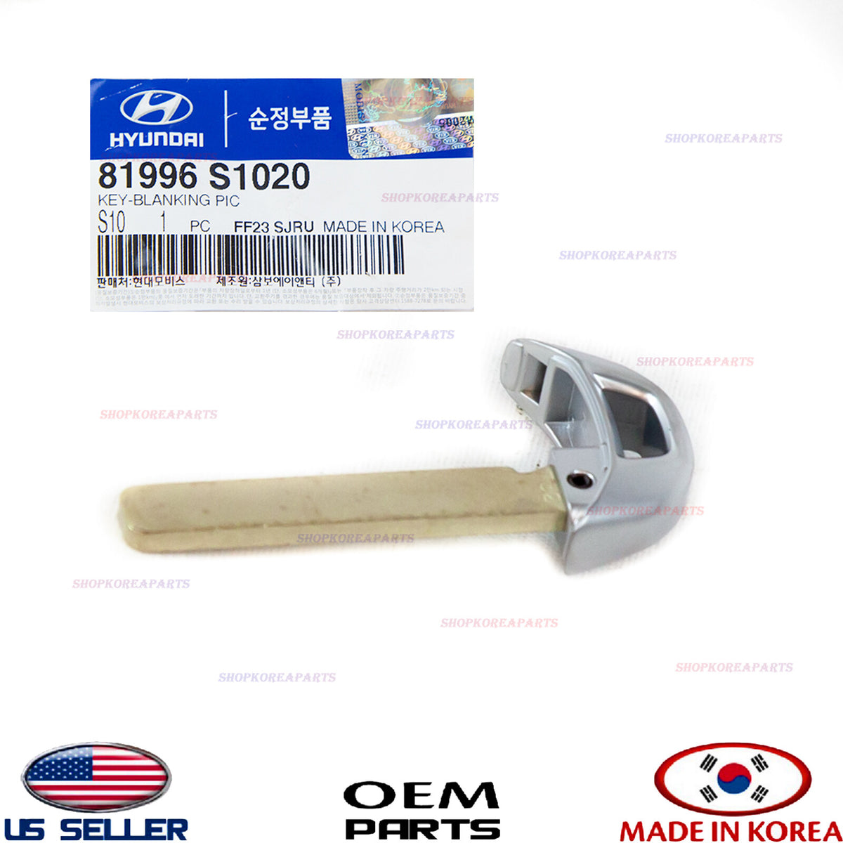 GENUINE Blank Uncut Emergency Key For Smart Keyless Remote OEM SANTA FE PALISADE