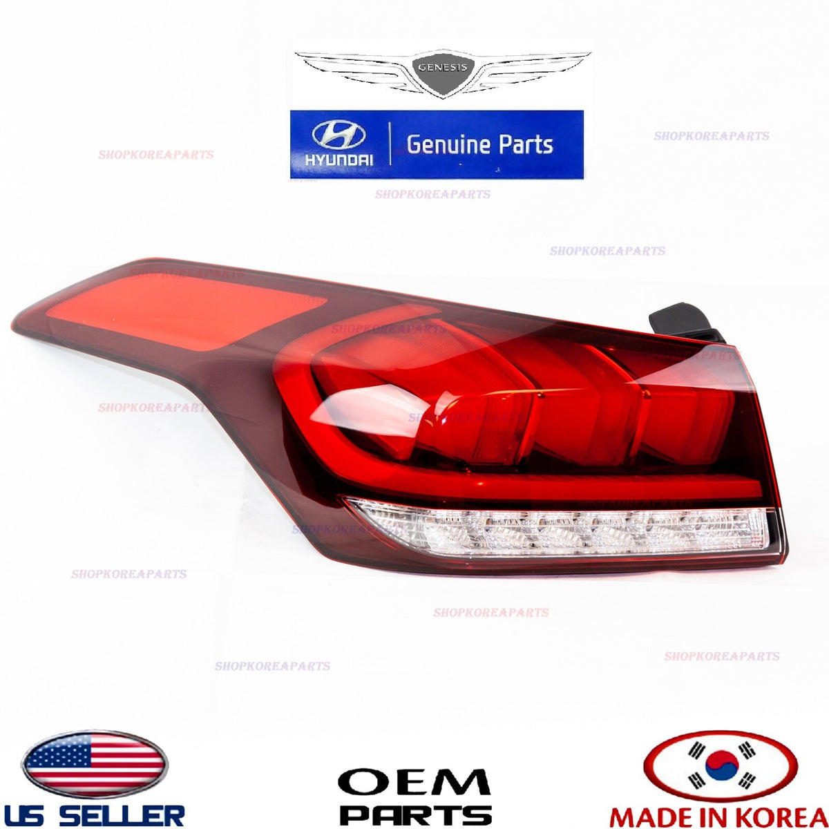 GENUINE Outer Full Led Rear LEFT Driver Side Tail Lamp ⭐OEM⭐ GENESIS G80 2018-20