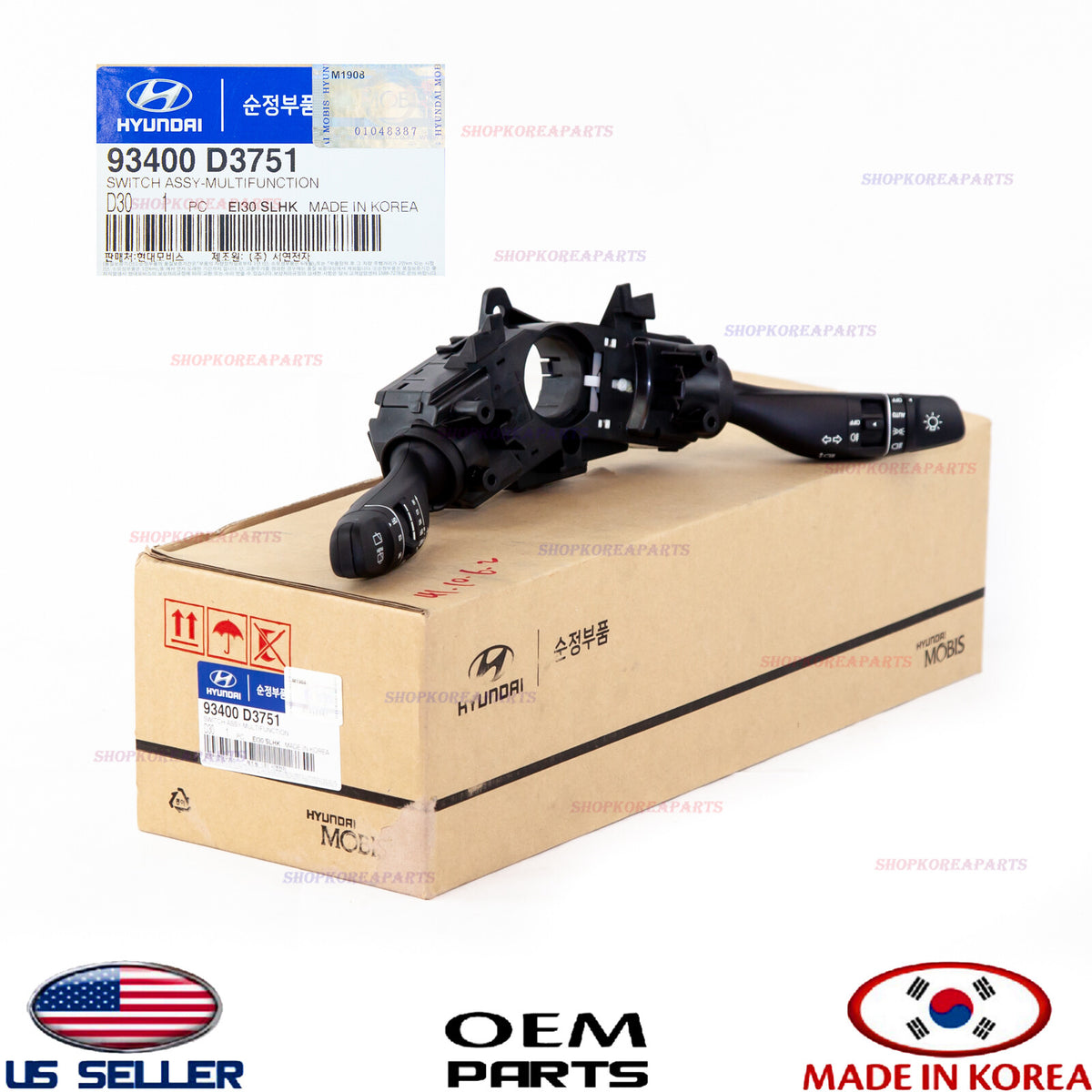 GENUINE Combo Switch Multifunction OEM Hyundai Tucson 2016-2018 93401D3751
