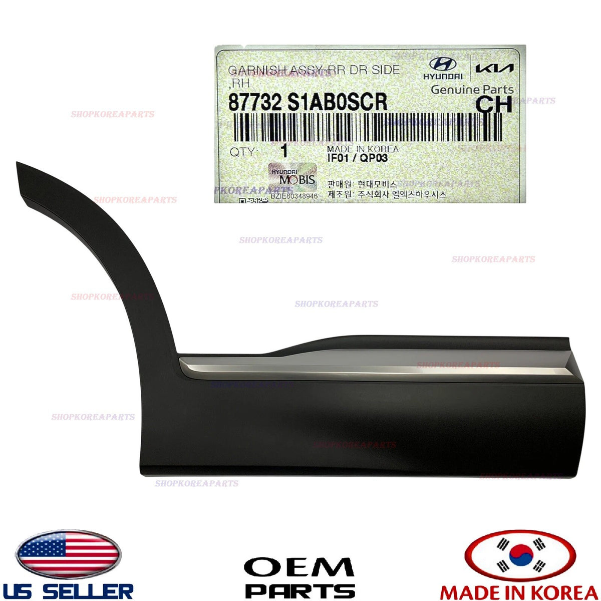 GENUINE Rear Door Lower Molding RIGHT Passenger Side ⭐OEM⭐ Santa Fe 2021-2023