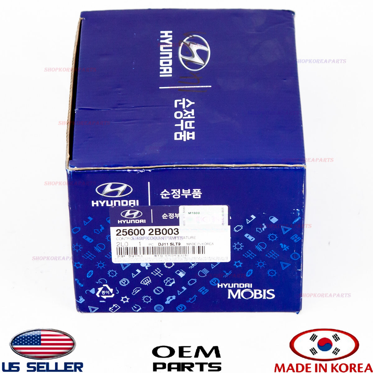 Control Temperature, Inlet Flange Water Inlet OEM Hyundai Kia See compatibility
