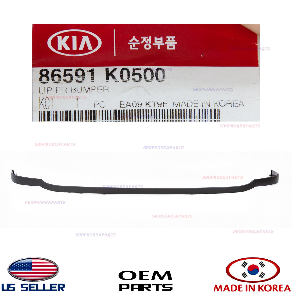 GENUINE Front Bumper Lower Deflector Chin Lip ⭐OEM⭐ Kia Soul GT 2020-2022