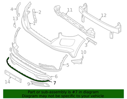 GENUINE OEM Front Bumper Lower Spoiler Lip Splitter 2020–2025 Hyundai Venue