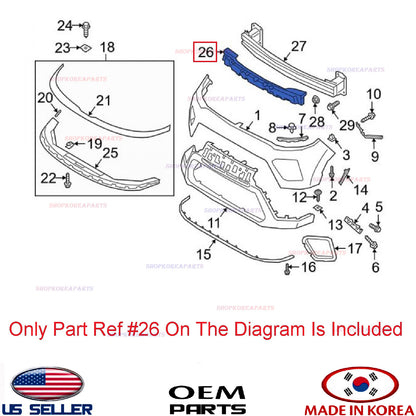 ✅GENUINE✅ Front Bumper Impact Bar Absorber ⭐OEM⭐ Kia Soul 2020-2022 86521K0000