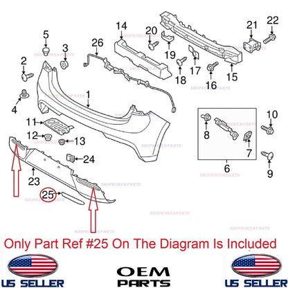 GENUINE Bumper Reflector Rear RIGHT Passenger Side OEM KIA RIO Hatchback 18-23