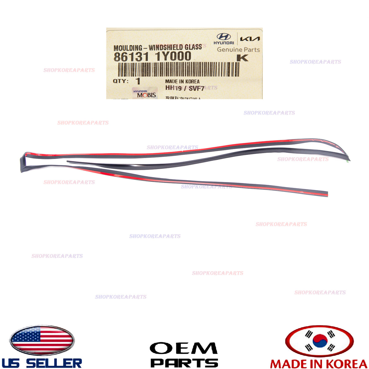 GENUINE Front Windshield Glass Trim Molding ⭐OEM⭐ Kia Picanto 86131-1Y000