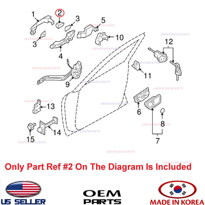 GENUINE Cap Cover Handle Front Door Outside LEFT Driver Side ⭐OEM⭐ SONATA 06-10