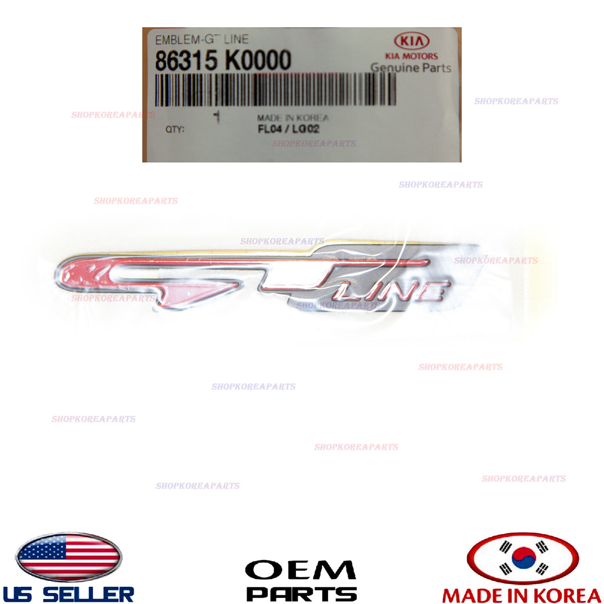 GENUINE Trunk Lid Emblem Liftgate Nameplate GT Line ⭐OEM⭐ KIA SOUL 2020-2024