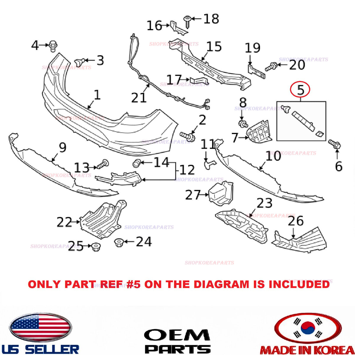GENUINE Rear Bumper Mounting Bracket RIGHT Pass Side ⭐OEM⭐ ELANTRA Sedan 2019-20