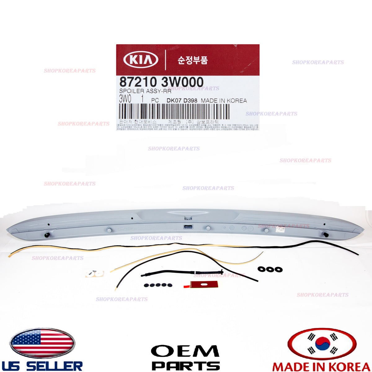 OEM GENUINE Rear Wing Spoiler Unpainted For KIA Sportage 2011- 2016 872103W000