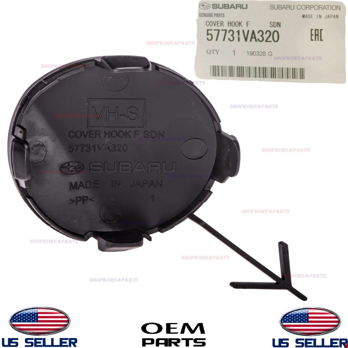 GENUINE OEM Front Bumper Cover Tow Eye Hole Cap 2018-2021 WRX & WRX STI