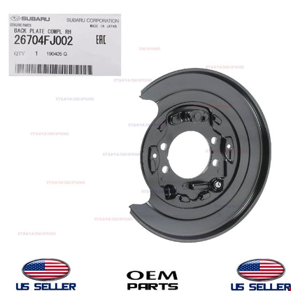 GENUINE Rear RIGHT Passenger Side Brake Backing Plate 2012-23 Subaru *See List