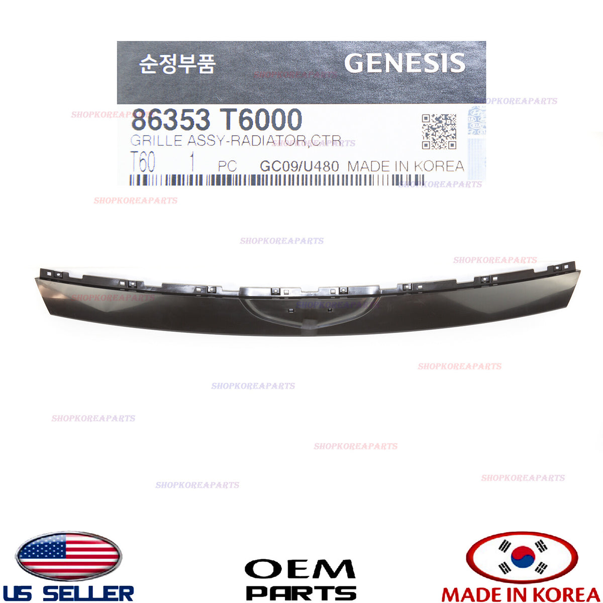 GENUINE Front Bumper Upper Cover Spacer Panel ⭐OEM⭐ Genesis GV80 2021-2024