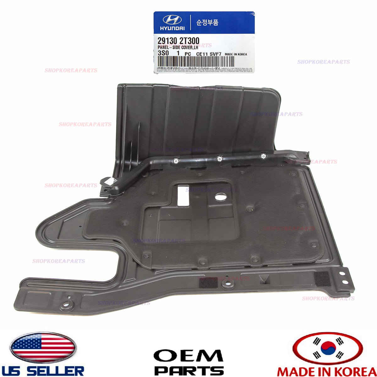 ENGINE UNDER COVER LEFT SPLASH SHIELD OEM OPTIMA SONATA 11-14 2.0L 291302T300