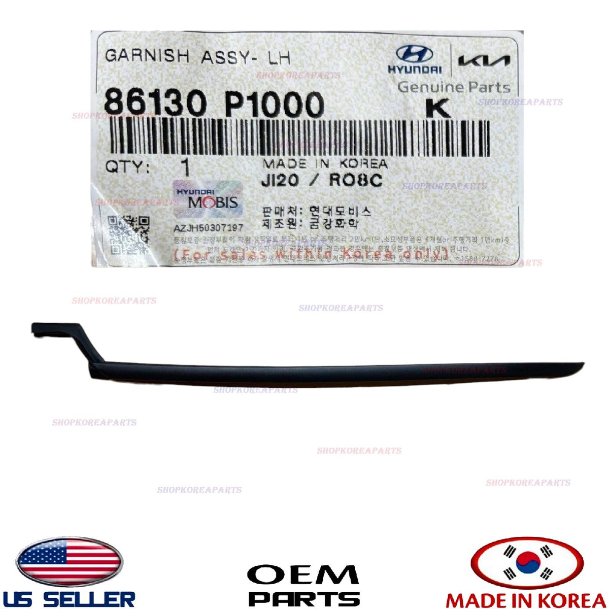 GENUINE Front Windshield Pillar Molding Outer Left Driver Side 2023-26 Sportage