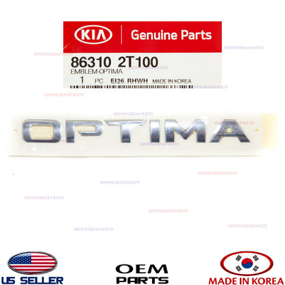 GENUINE Rear Trunk Lid Emblem Nameplate ⭐OEM⭐ KIA OPTIMA 2011-2015 863102T100