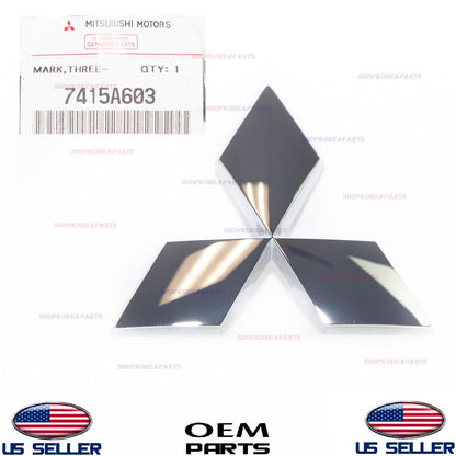 GENUINE Front Grille Emblem Logo ⭐OEM⭐ Mitsubishi 2008-2025 *See Compatibility