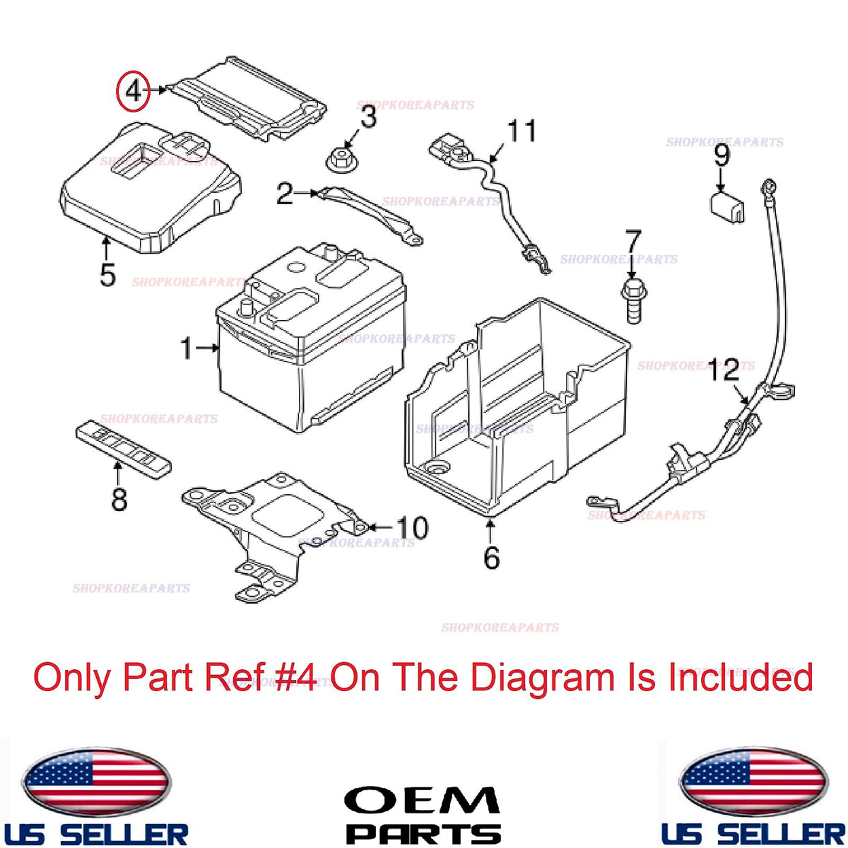 GENUINE Front Battery Cover ⭐OEM⭐ Ford Focus 2.0L 2012-2018 CV6Z10A659B